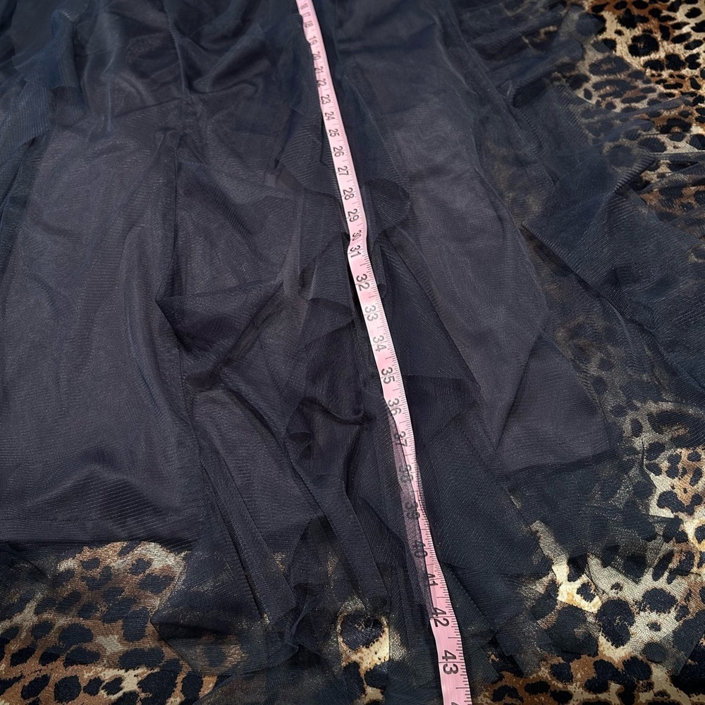 Nights by Teezee Dark Gray Tulle Maxi Skirt - Picture 7 of 7
